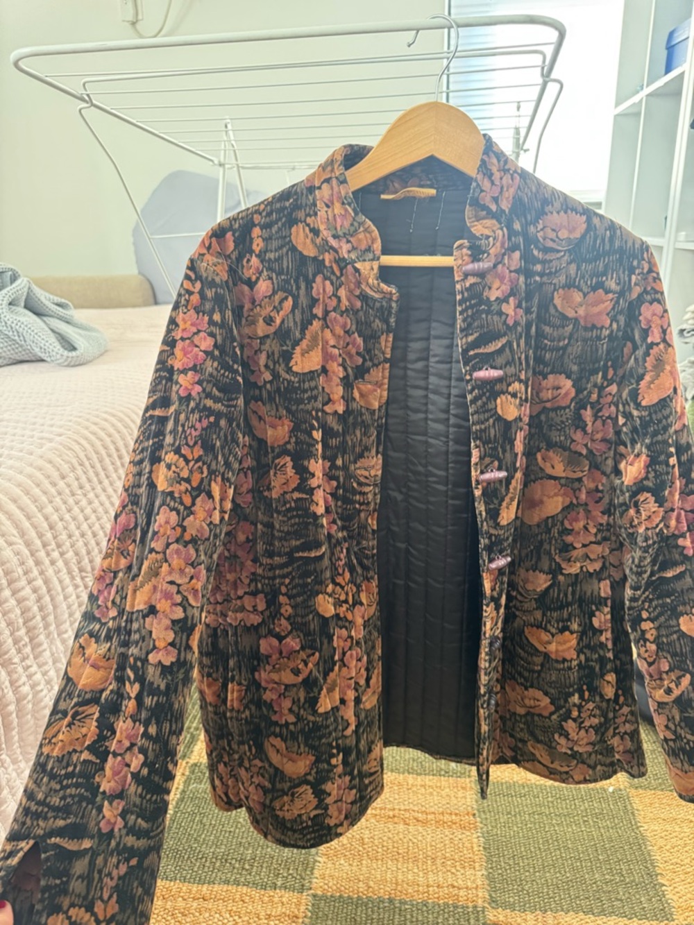 Velvet vintage spring jacket